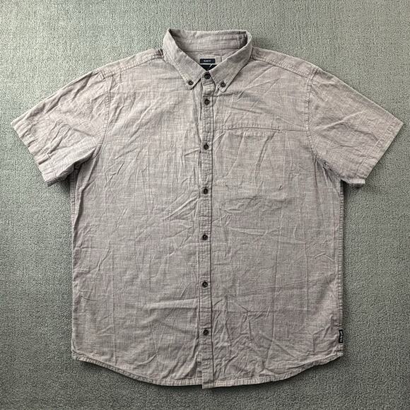 Prana Other - PrAna Shirt Adult Extra Large Red Button Up Short Sleeve Slim Fit Casual Men's